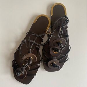 Tory Burch Leather Strappy Sandals